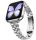 Curea de ceas metalică subțire Apple Watch “Jubilee” cu lanț / argintiu/ 44/45/46/49 mm