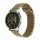 MYBANDZ Curea de ceas din piele cu buclă magnetică /beige/ 20mm