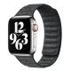 Curea Apple Watch magnetică din textil din două piese /negru/ 40/41/42 mm