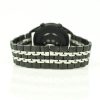 MYBANDZ Curea de ceas metalică cu lanț Jubilee / negru - argintiu / 22mm