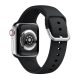 Curea Apple Watch din silicon cu cataramă /negru/ 44/45/46/49 mm
