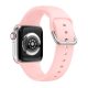 Curea Apple Watch din silicon cu cataramă /pudră/ 44/45/46/49 mm