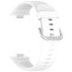 Mybandz Curea de ceas din silicon/alb