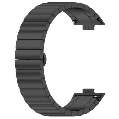 MYBANDZ Curea de ceas metalică cu lanț mare/negru