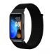 MYBANDZ Curea de ceas din material Velcro/negru Huawei Band 8-9