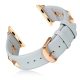 Curea Apple Watch piramidală din piele  - albastru - auriu-roșu 44/45/46 și 49mm