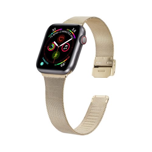 Brățară Apple Watch  Milano cu cataramă  / șampanie / 40/41/42 mm