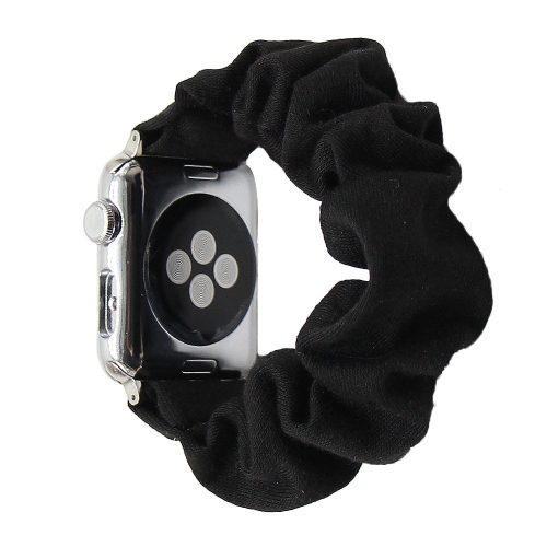 Curea Apple Watch scrunchie negru 38/40 și 41 mm