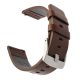 MYBANDZ Curea de ceas din piele premium italiană / cataramă maro-argintiu / 18mm