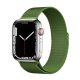 Curea Apple Watch metalică Milano / verde/ 44/45/46/49 mm
