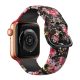 Curea Apple Watch din silicon cu cataramă / black rose/ 44/45/46/49 mm