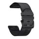 MYBANDZ Curea din piele și silicon - negru (22mm QuickFit )
