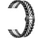 MYBANDZ Curea de ceas Steel’o metalică  / negru - argintiu / 22mm