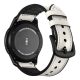 MYBANDZ Curea din silicon cu piele moale în exterior / alb / 20mm