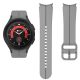 MYBANDZ Curea de ceas silicon de sport Galaxy Watch 4-5-6-7 / gri fără decalaj / 20mm