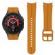 MYBANDZ Curea de ceas silicon de sport Galaxy Watch 4-5-6-7 / negru-galben fără decalaj / 20mm