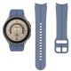 MYBANDZ Curea silicon sport Galaxy Watch 4-5-6-7 /gri-albastru- fără fantă/ 20mm