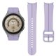 MYBANDZ Curea silicon sport Galaxy Watch 4-5-6-7 / violet deschis fără fantă/ 20mm