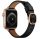 Curea Apple Watch din piele cu cataramă metalică /negru/ 40/41/42 mm