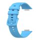 MYBANDZ Curea de ceas din silicon cu cataramă metalică /albastru deschis/