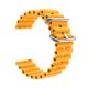 MYBANDZ Curea de ceas Ocean din silicon / portocaliu/ 20mm