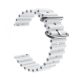 MYBANDZ Curea de ceas Ocean din silicon / alb/ 20mm