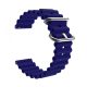 MYBANDZ Curea de ceas Ocean din silicon - /albastru/ 22mm