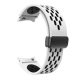 MYBANDZ Curea de ceas din silicon cu închidere magnetică respirabilă /alb-negru Galaxy Watch 4-5-6-7