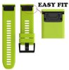 MYBANDZ Curea de ceas silicon de sport - verde (Garmin 26mm QF)