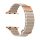 Curea Apple Watch magnetică din piele  cu cataramă metalică /beige/ 44/45/46/49 mm