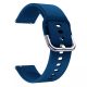 MYBANDZ Curea de ceas din silicon cu cataramă metalică /albastru/ 22mm