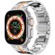Curea Apple Watch Space metalică / argintiu-portocaliu/ 44/45/46/49 mm