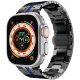 Curea Apple Watch Space metalică /negru - albastru/ 44/45/46/49 mm