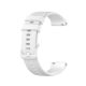 MYBANDZ Curea din silicon cu model și cataramă metalică / alb / 20mm
