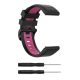 MYBANDZ Curea de ceas silicon de sport - negru-roz (22mm QuickFit )