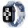 Curea de ceas reglabilă Apple Watch împletită /albastru - alb/ 44/45/46/49 mm