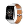 MYBANDZ Curea din piele naturală /alb/