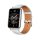 MYBANDZ Curea din piele naturală /alb/