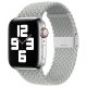 Curea de ceas reglabilă Apple Watch împletită / gri deschis/ 44/45/46/49 mm