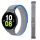 MYBANDZ Curea de ceas din material moale cu Velcro - gri/ 20mm