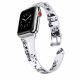 Curea Apple Watch din piele respirabilă / floare/ - 44/45/46/49mm