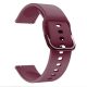 MYBANDZ Curea de ceas din silicon cu cataramă metalică /bordeaux/ 22mm