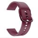 MYBANDZ Curea de ceas din silicon cu cataramă metalică /bordeaux/ 20mm