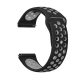 MYBANDZ Curea silicon respirabilă / negru-gri / 22mm