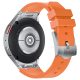 Mybandz Element curea din silicon pentru Samsung Galaxy Watch 4-5-6-7/portocaliu-argintiu/20mm