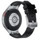 Mybandz Element din silicon Samsung Galaxy Watch 4-5-6-7/negru-argintiu/20mm