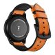 MYBANDZ Curea silicon din piele moale exterior / maro-roșu/ 22mm