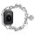 Apple Watch Love brățară metalică curea-argintie /44/45/46/49 mm