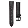 MYBANDZ Curea de ceas din piele cu fibră de carbon / negru - violet / 22mm