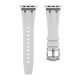 Apple Watch Element curea din silicon alb (argintiu) 40/41/42 mm